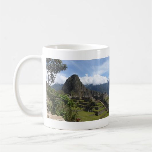 Machu Picchu Panorama-Kaffee-Tasse Kaffeetasse (Links)