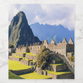 MACHU PICCHU - Peru - Ansicht Weinetikett (Einzelnes Label)