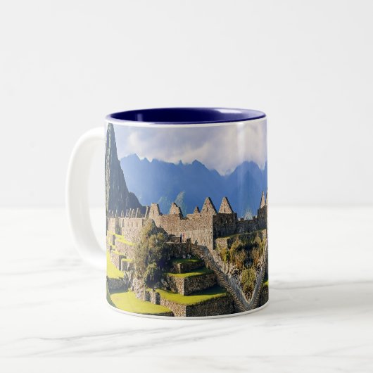 MACHU PICCHU - Peru - Ansicht Zweifarbige Tasse (Vorderseite Links)