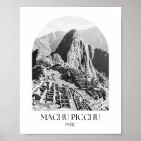 Machu Picchu Peru Arch Foto Print