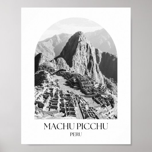 Machu Picchu Peru Arch Foto Print Poster (Vorne)