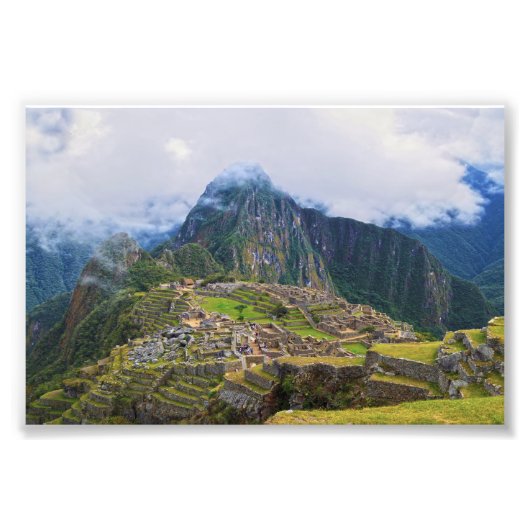Machu Picchu, Peru, Ausblick Fotodruck (Vorne)