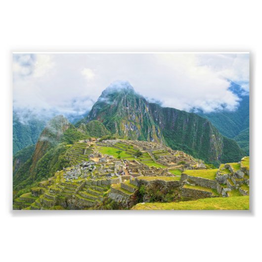 Machu Picchu, Peru, Ausblick Fotodruck (Vorne)