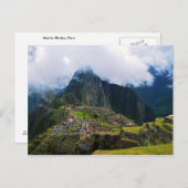 Machu Picchu, Peru, Ausblick Postkarte (Vorne/Hinten)