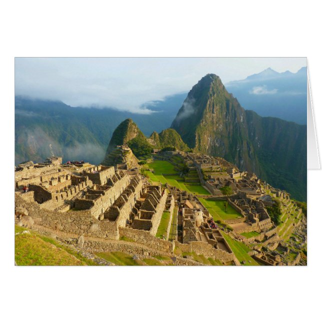 Machu Picchu, Peru Blank Card (Vorderseite (Horizontal))