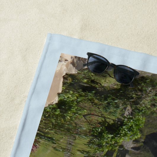 Machu Picchu Peru, blaues Grenzebadetuch Strandtuch (Beispiel)