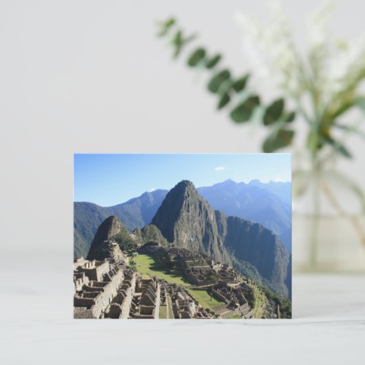 Machu Picchu Peru Brautparty Game Postkarte (Stehend Vorderseite)