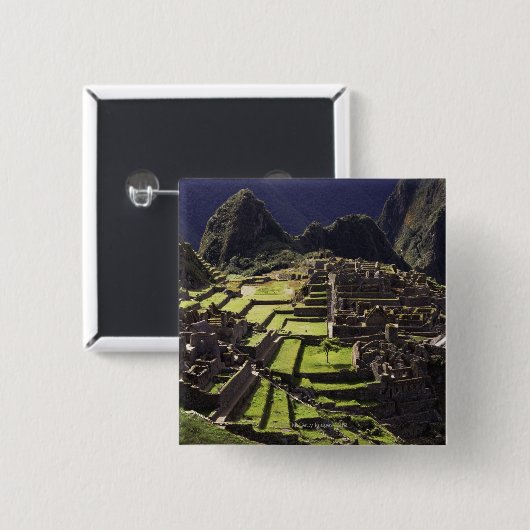 Machu Picchu, Peru Button (Vorne & Hinten)