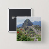 Machu Picchu, Peru Button (Vorne & Hinten)