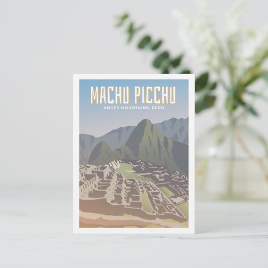 Machu Picchu Peru Der berühmte Platz Postkarte (Stehend Vorderseite)