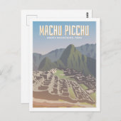 Machu Picchu Peru Der berühmte Platz Postkarte (Vorne/Hinten)