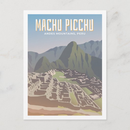 Machu Picchu Peru Der berühmte Platz Postkarte (Vorderseite)