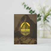 Machu Picchu Peru Explorer Travel Postcard Postkarte (Stehend Vorderseite)