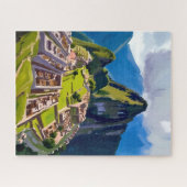 Machu Picchu Peru Gemälde Puzzle (Horizontal)