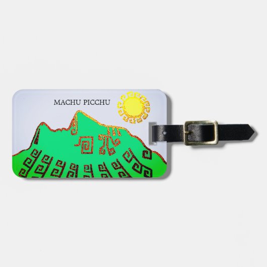 Machu Picchu Peru Gepäckanhänger (Vorderseite horizontal)