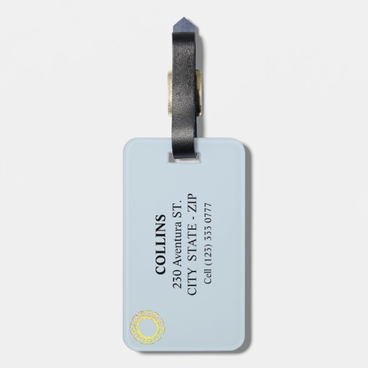 Machu Picchu Peru Gepäckanhänger (Rückseite vertikal)