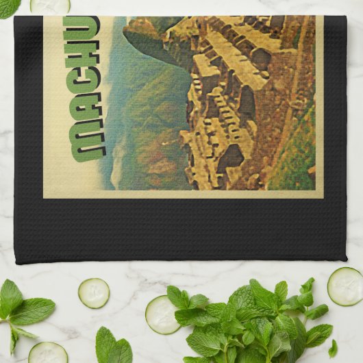 Machu Picchu Peru Geschirrtuch (Gefaltet)