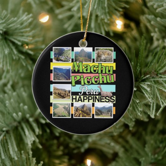 Machu Picchu Peru Glück Keramik Ornament (Baum)