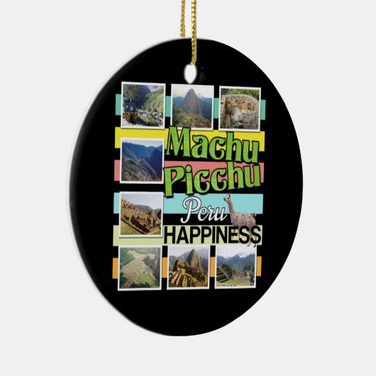 Machu Picchu Peru Glück Keramik Ornament (Rechts)