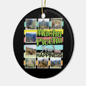 Machu Picchu Peru Glück Keramik Ornament (Links)
