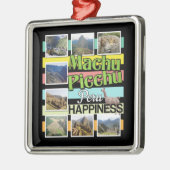 Machu Picchu Peru Glück Ornament Aus Metall (Links)