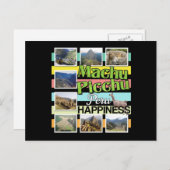 Machu Picchu Peru Glück Postkarte (Vorne/Hinten)