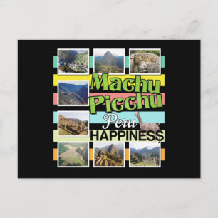 Machu Picchu Peru Glück Postkarte