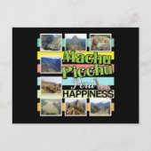 Machu Picchu Peru Glück Postkarte (Vorderseite)