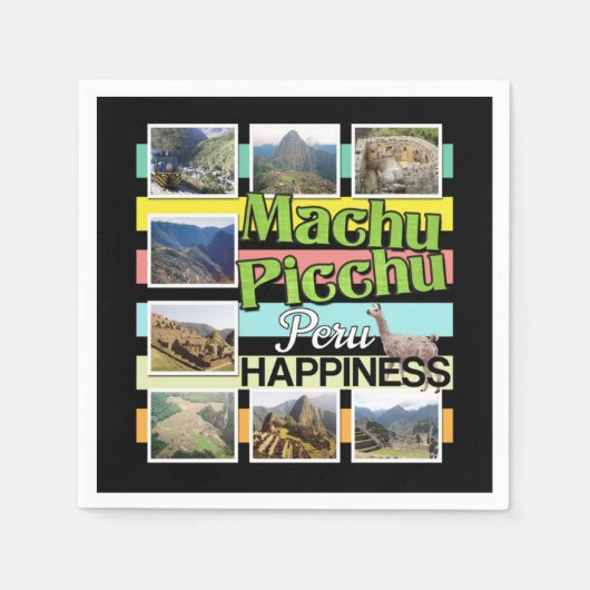 Machu Picchu Peru Glück Serviette (Vorderseite)