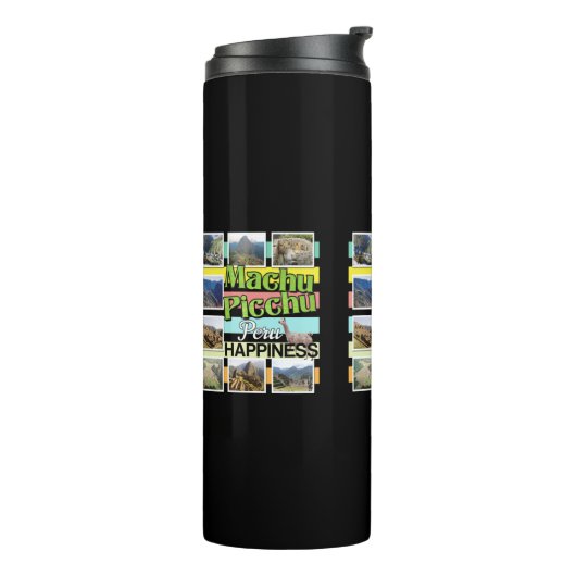 Machu Picchu Peru Glück Thermosbecher (Nach links gedreht)