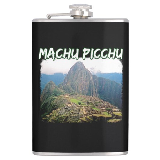 Machu Picchu Peru - Huayna Picchu Mountain Flachmann (Vorderseite)