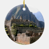 Machu Picchu Peru - Huayna Picchu Mountain Keramik Ornament (Hinten)