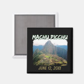 Machu Picchu Peru - Huayna Picchu Mountain Magnet (Vorderseite/Rückseite)