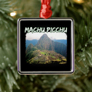 Machu Picchu Peru - Huayna Picchu Mountain Ornament Aus Metall