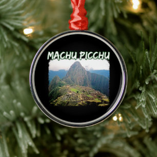 Machu Picchu Peru - Huayna Picchu Mountain Ornament Aus Metall