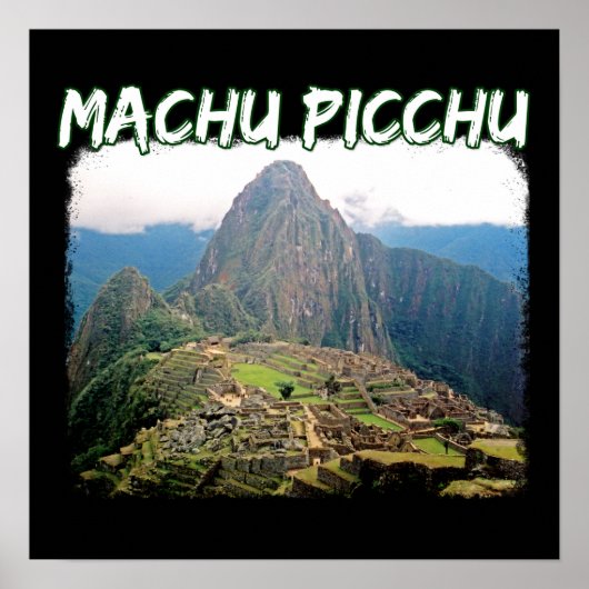 Machu Picchu Peru - Huayna Picchu Mountain Poster (Vorne)