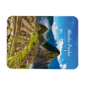 Machu Picchu, Peru - Inca-Burginen-Ruinen rund Magnet (Horizontal)
