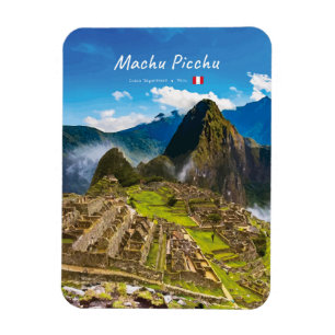 Machu Picchu, Peru - Inca-Burginen-Ruinen rund Magnet