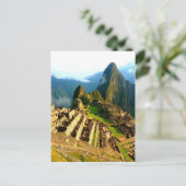 Machu Picchu peru inca Postkarte (Stehend Vorderseite)