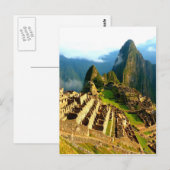 Machu Picchu peru inca Postkarte (Vorne/Hinten)