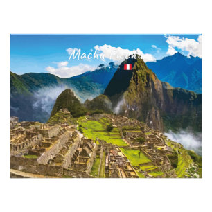 Machu Picchu, Peru - Inka-Burginenruinen Fotodruck