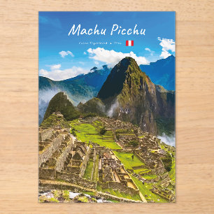 Machu Picchu, Peru - Inka-Stadt Ruinen Acryleinladungen