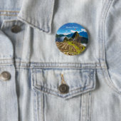 Machu Picchu, Peru - Inka-Stadt Ruinen Button (Beispiel)
