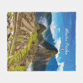 Machu Picchu, Peru - Inka-Stadt Ruinen Fleecedecke (Vorderseite (Horizontal))