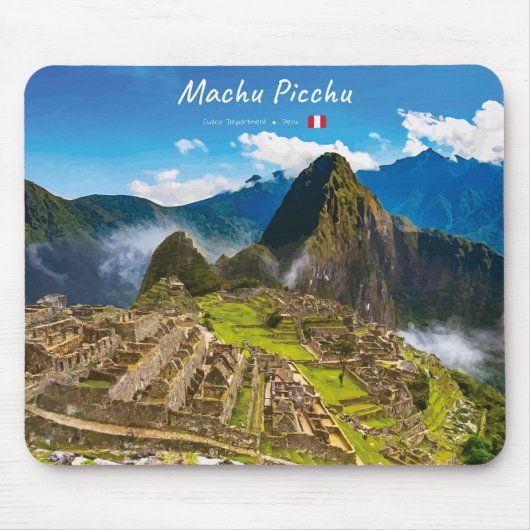Machu Picchu, Peru - Inka-Stadt Ruinen Mousepad (Vorne)