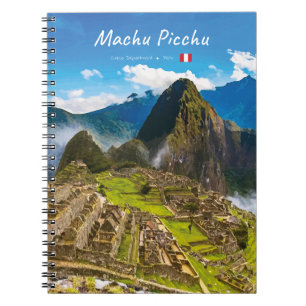 Machu Picchu, Peru - Inka-Stadt Ruinen Notizblock