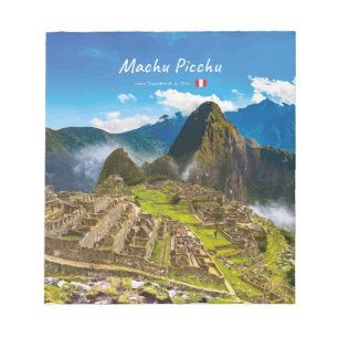 Machu Picchu, Peru - Inka-Stadt Ruinen Notizblock