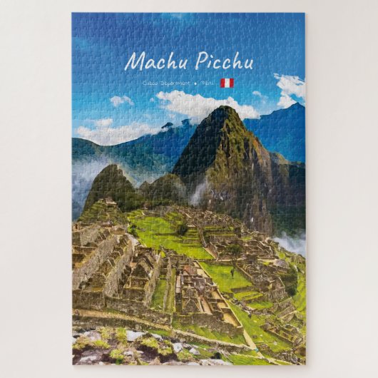 Machu Picchu, Peru - Inka-Stadt Ruinen Puzzle (Vertikal)