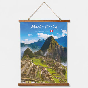 Machu Picchu, Peru - Inka-Stadt Ruinen Wandteppich Mit Holzrahmen