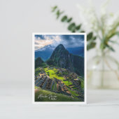 Machu Picchu Peru ist der schöne Touristenort Postkarte (Stehend Vorderseite)